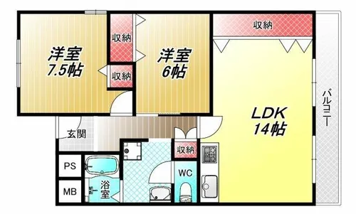 アサヒマンション【301号室】の間取り