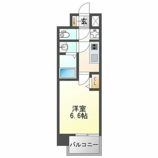 アドバンス大阪ヴェンティ【13階】の間取り
