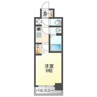 スプランディッド新大阪WEST【2階】の間取り
