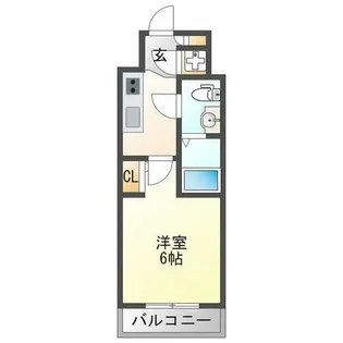 エスリード大阪シティノース【3階】の間取り