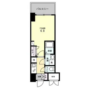 S-RESIDENCE難波大国町Uno【8階】の間取り