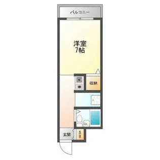 十三ホワイティ【4階】の間取り