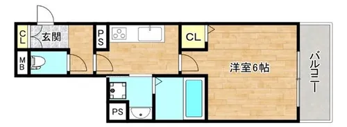フォレストクリエオーレ中川【3階】の間取り