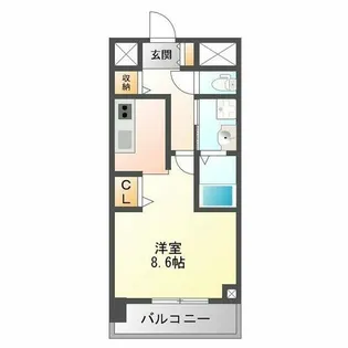 スプランディッドⅡ【6階】の間取り