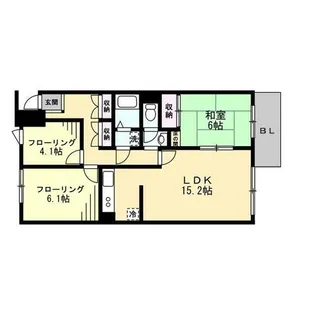 シャポー・ヴィラ【204号室】の間取り