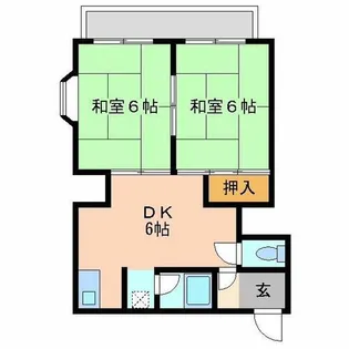 サンハイツ【3階】の間取り