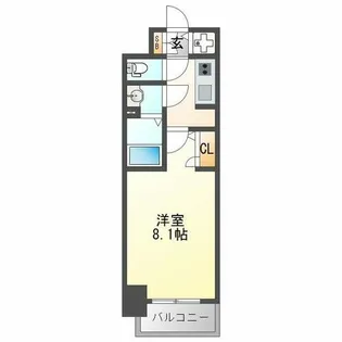 S-RESIDENCE大和田aline【7階】の間取り