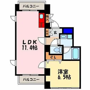FLATSTSUKAMOTO【5階】の間取り