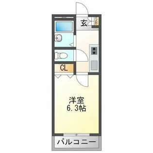 プルス野中南【3階】の間取り