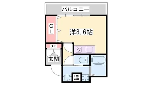 シャトー三和南車崎【2階】の間取り