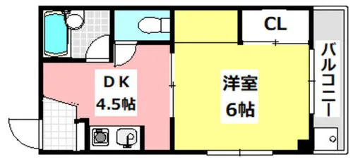 EST-1小野原【205号室】の間取り