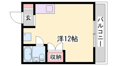 ハイツソレイユ【403号室】の間取り