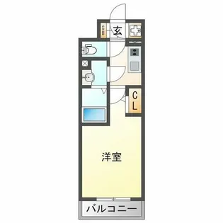 エスリードレジデンス大阪グランノースⅡ【8階】の間取り