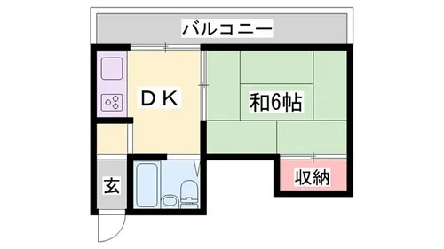 廣瀬マンション【3-N号室】の間取り