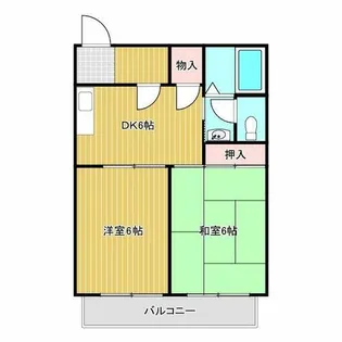 ピュアライフ歌島【6階】の間取り
