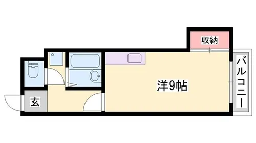 レジデンス西庄【305号室】の間取り