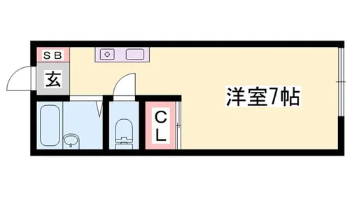 由福ハウス白浜【202号室】の間取り