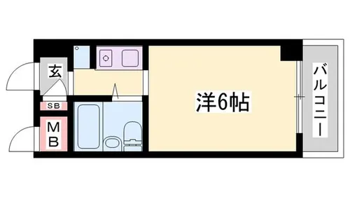 ウイングス北平野【3階】の間取り