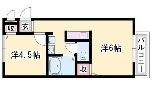 サンライフ・アイD【1階】の間取り