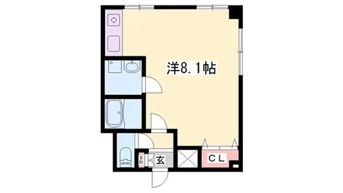 1Kの間取り画像