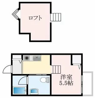 大阪府堺市東区日置荘原寺町【アパート】の間取り