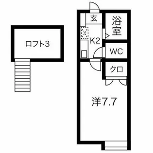 シェリールミニ C棟【C-106号室】の間取り