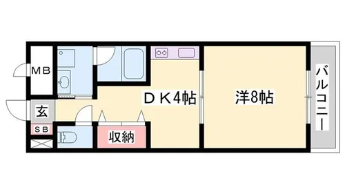 リバーサイド白鷺【2階】の間取り