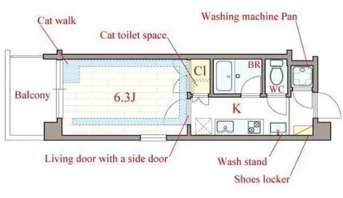 Felis北堀江【2階】の間取り