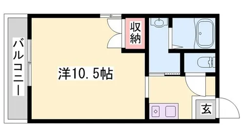 ハイネス花北【202号室】の間取り