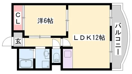 ダイヤマンション【4-C号室】の間取り