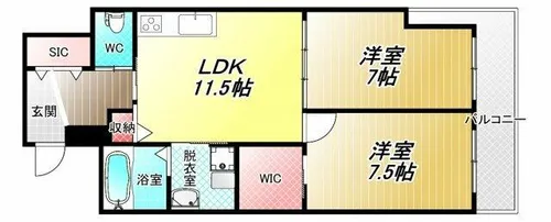 我楽ハウス【1階】の間取り