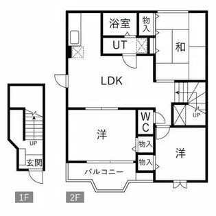 パティオクレスト【201号室】の間取り