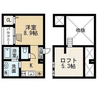 LoupdeMer堀田(ルードメールホリタ)【1階】の間取り