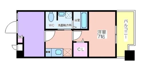 ドゥスプランドゥール【6階】の間取り