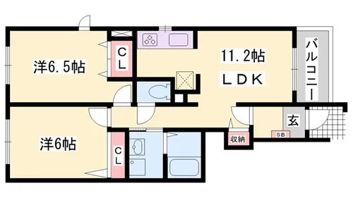 アルモニーメゾン2【1階】の間取り