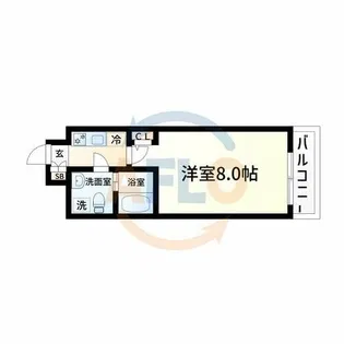 BASE NAMIYOKE【8階】の間取り