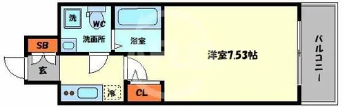 BASE NAMIYOKE【5階】の間取り