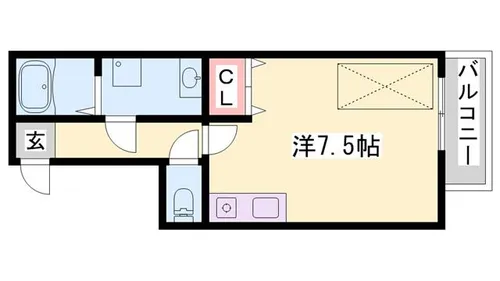 1Kの間取り画像