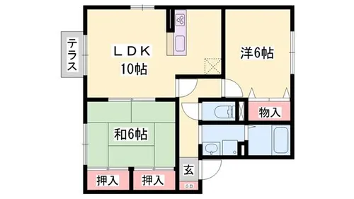エスポワール A棟【2階】の間取り