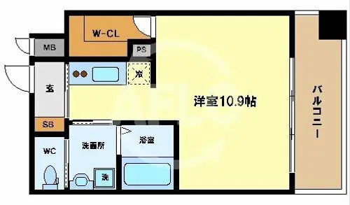 Oh・Mills京町堀【12階】の間取り