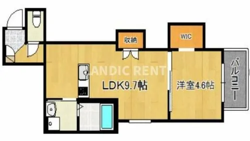 Crecia田島【3階】の間取り