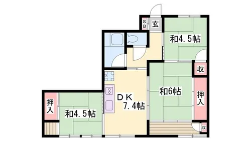 船丘ビル【3-1号室】の間取り