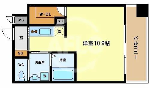 Oh・Mills京町堀【12階】の間取り