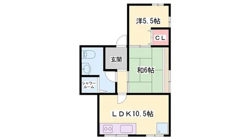 USビル塩町【4階】の間取り