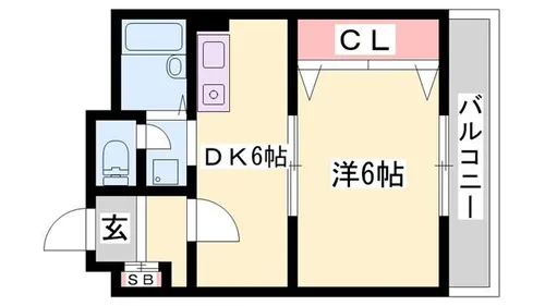 ファーストイン夢前川駅前【502号室】の間取り