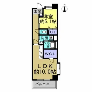 キャッスル常滑 南棟【9階】の間取り
