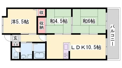 ビューハーモニー【307号室】の間取り