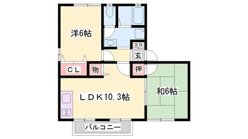 サライST【103号室】の間取り