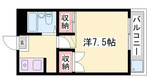 城北ハイツ【206号室】の間取り