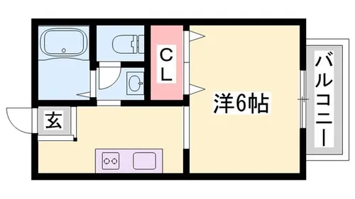 リヴェール北代【203号室】の間取り